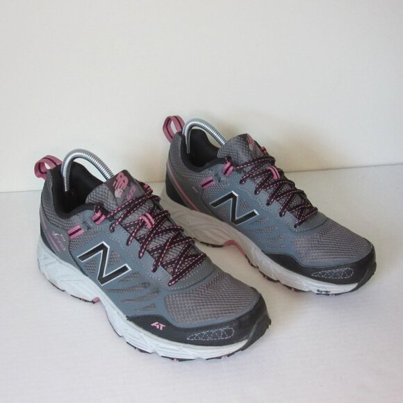 New Balance 573 Trail Running Shoes Size 9.5 All Terrain Gray / Pink - Picture 1 of 7